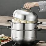 11-Inch 2-Tier Stainless Steel Steamer Pot