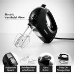 OVENTE 5-Speed Electric Hand Mixer with Storage Case