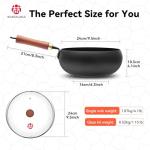 WANGYUANJI 9.5" Heavy-Duty Carbon Steel Wok