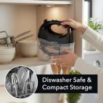 OVENTE 5-Speed Electric Hand Mixer with Storage Case