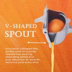 Manual Citrus Juicer with Ergonomic Grip