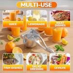 Handheld Aluminum Fruit Juice Squeezer - Easy Use