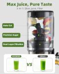 Slow Masticating Cold Press Juicer with Auto Feed