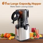 Fretta Slow Masticating Juicer with Large Feed Chute