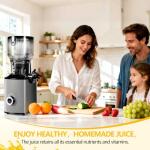 Silent Cold Press Juicer with Reverse Function