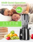 Slow Masticating Cold Press Juicer with Wide Chute