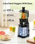 EUHOMY Cold Press Juicer with 5.8" Feed Chute
