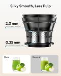 EUHOMY Cold Press Juicer with 5.8" Feed Chute