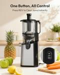 EUHOMY Cold Press Juicer with 5.8" Feed Chute