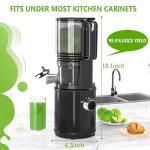 Extra Large Cold Press Juicer with Hands-Free Operation