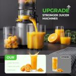 Cold Press Juicer with Wide Feed Chute