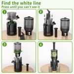 Extra Large Cold Press Juicer with Hands-Free Operation