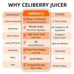 Celiberry Cold Press Juicer with Large Feed Chute