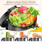 5.4" Cold Press Juicer for Whole Fruits & Veggies