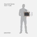 Epicurean Gourmet Series Cutting Board with Juice Groove 14.5-Inch by 11.25-Inch, Slate/Natural