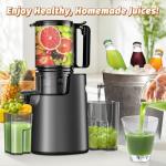 5.4" Cold Press Juicer for Whole Fruits & Veggies