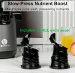Ventray Slow Masticating Juicer with Large Feed Chute