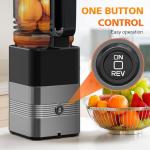 Masticating Juicer with Wide Feed Chute