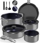 DUXANO Non-Stick Ceramic Cookware Set, 12PC