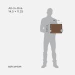 Epicurean All-in-One 14.5" × 11.25" Cutting Board, Nutmeg