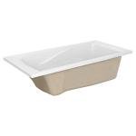 American Standard 7236V002.020 Evolution 72 x 36-Inch Deep Soak Drop-In Bathtub, White