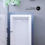 Swiss Madison Voltaire 60 x 30 Reversible Drain Soaking Drop-in Bathtub in Glossy White with Integrated Overflow, Drain Included