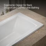 Kohler 1946-0 Archer® 60" x 30" drop-in bath, White