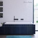 Swiss Madison Voltaire 60 x 30 Reversible Drain Soaking Drop-in Bathtub in Glossy White with Integrated Overflow, Drain Included