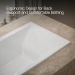 Kohler 1121-0 Underscore® 60" x 30" drop-in bath, White