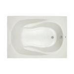 PROFLO PFS7236A Lansford 72" x 36" Drop In Acrylic Soaking Tub with Reversible Drain and Overflow - White