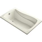 Kohler K-1242-0 5 ft. Drop-In Acrylic Soaking Bath Tub w/Reversible Drain White