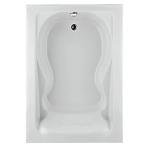 American Standard 2774002.020 Cadet 72 x 42-Inch Bath Tub with Form Fitted Back Rest, White