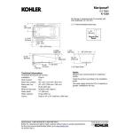 Kohler K-1229-0 5.5 ft. Drop-In Acrylic Soaking Bathtub w/Reversible Drain White