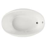 PROFLO PFS5838 Lansford 58" x 38" Drop In Acrylic Soaking Tub with Reversible Drain and Overflow - White