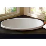 PROFLO PFS5838 Lansford 58" x 38" Drop In Acrylic Soaking Tub with Reversible Drain and Overflow - White