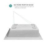 Fine Fixtures Acrylic Fiberglass Drop-In Bathtub - Alcove Soaking Bath Tub with Integral Apron Front & Left Hand Drain, 66"x32" Glossy White - Durable, Modern Soaking Tub for Relaxation & Comfort