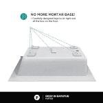 Fine Fixtures Drop In White Soaking Bathtub, Fiberglass Acrylic Material, 72"L x 36"W x 19"H