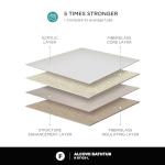 Fine Fixtures Acrylic Fiberglass Drop-In Bathtub - Alcove Soaking Bath Tub with Integral Apron Front & Left Hand Drain, 66"x32" Glossy White - Durable, Modern Soaking Tub for Relaxation & Comfort