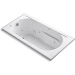 Kohler 1357-0 Devonshire 60" x 32" Drop-in Whirlpool Bathtub with Reversible Drain, Whirlpool Tub with 8 Adjustable Jets, White
