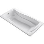 Kohler K-1259-0 6 ft. Drop-In Acrylic Soaking Bath Tub w/Reversible Drain White