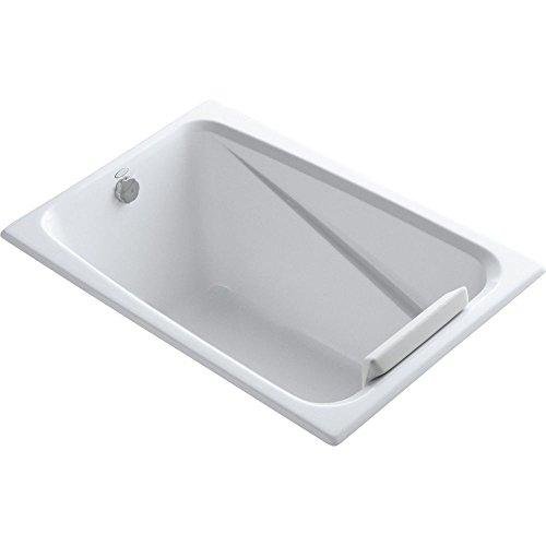 KOHLER 1490-X-0 Greek 48" x 32" Drop-In Bathtub, 4-Foot Bath with Extra-Deep Basin, Soaking Tub, White
