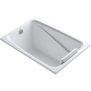 KOHLER 1490-X-0 Greek 48" x 32" Drop-In Bathtub, 4-Foot Bath with Extra-Deep Basin, Soaking Tub, White