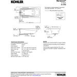Kohler K-1259-0 6 ft. Drop-In Acrylic Soaking Bath Tub w/Reversible Drain White