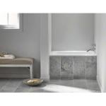 KOHLER 1490-X-0 Greek 48" x 32" Drop-In Bathtub, 4-Foot Bath with Extra-Deep Basin, Soaking Tub, White