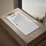 Kohler 1130-0 Underscore® 60" x 32" drop-in bath, White
