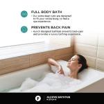 Fine Fixtures Acrylic Fiberglass Drop-In Bathtub - Alcove Soaking Bath Tub with Integral Apron Front & Right Hand Drain, 60"x30" Glossy White - Durable, Modern Soaking Tub for Relaxation & Comfort