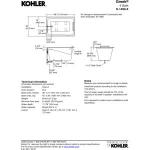 KOHLER 1490-X-0 Greek 48" x 32" Drop-In Bathtub, 4-Foot Bath with Extra-Deep Basin, Soaking Tub, White