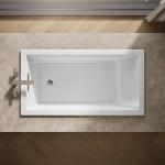 Kohler 1130-0 Underscore® 60" x 32" drop-in bath, White