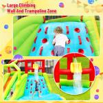 WELLFUNTIME Inflatable Water Slide Park, Bouncy Castle with Deep Pool, 191 x 157.5 x 100 Inch, Jumping Castle with Air Blower