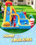 AirMyFun Inflatable Water Park, Water Slides for Kids Backyard, Bounce House for Kids 3-8 Outdoor| Paddling Pool - Boxing Ring, Climbing Wall - Spacious Splash Zone - Includes Patch Kit & Blower